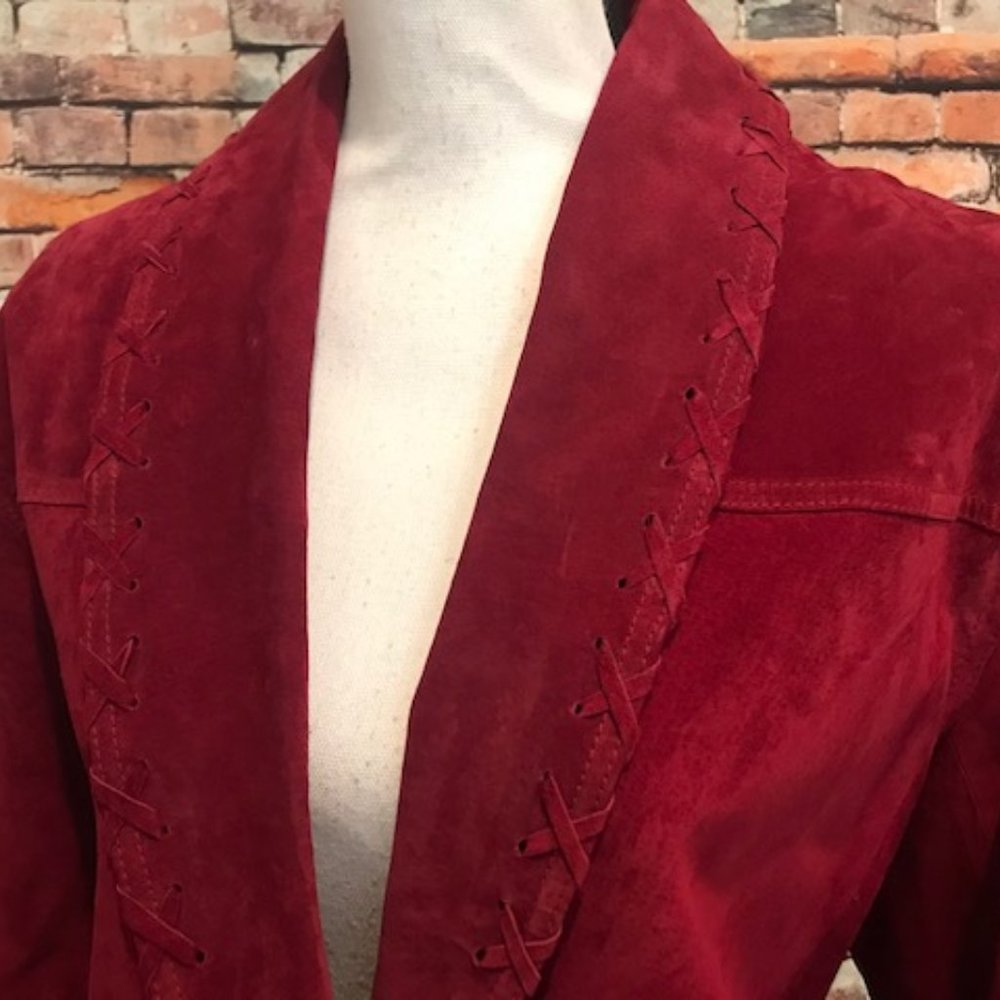 Vtg Rallee Pig Split One Button Blazer Jacket - image 4